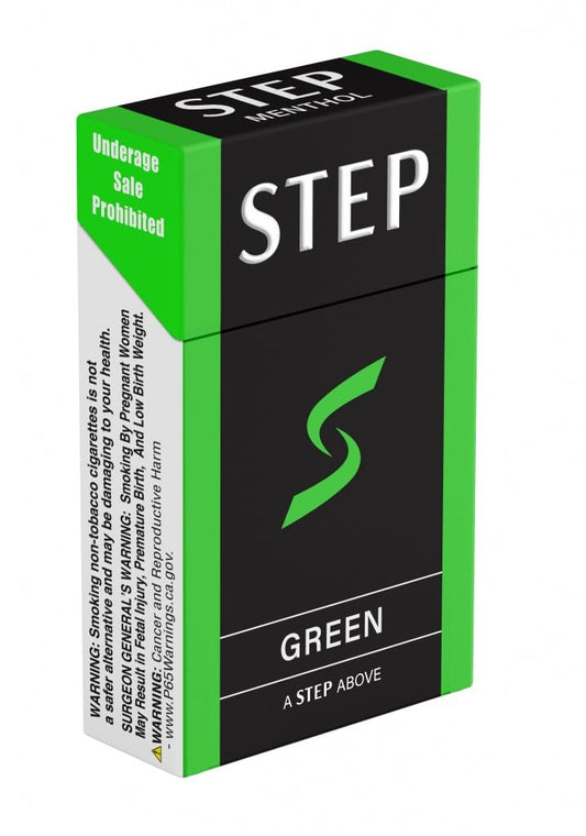 STEP primer plano del filtro y hoja del cigarrillo herbal mostrando textura y calidad