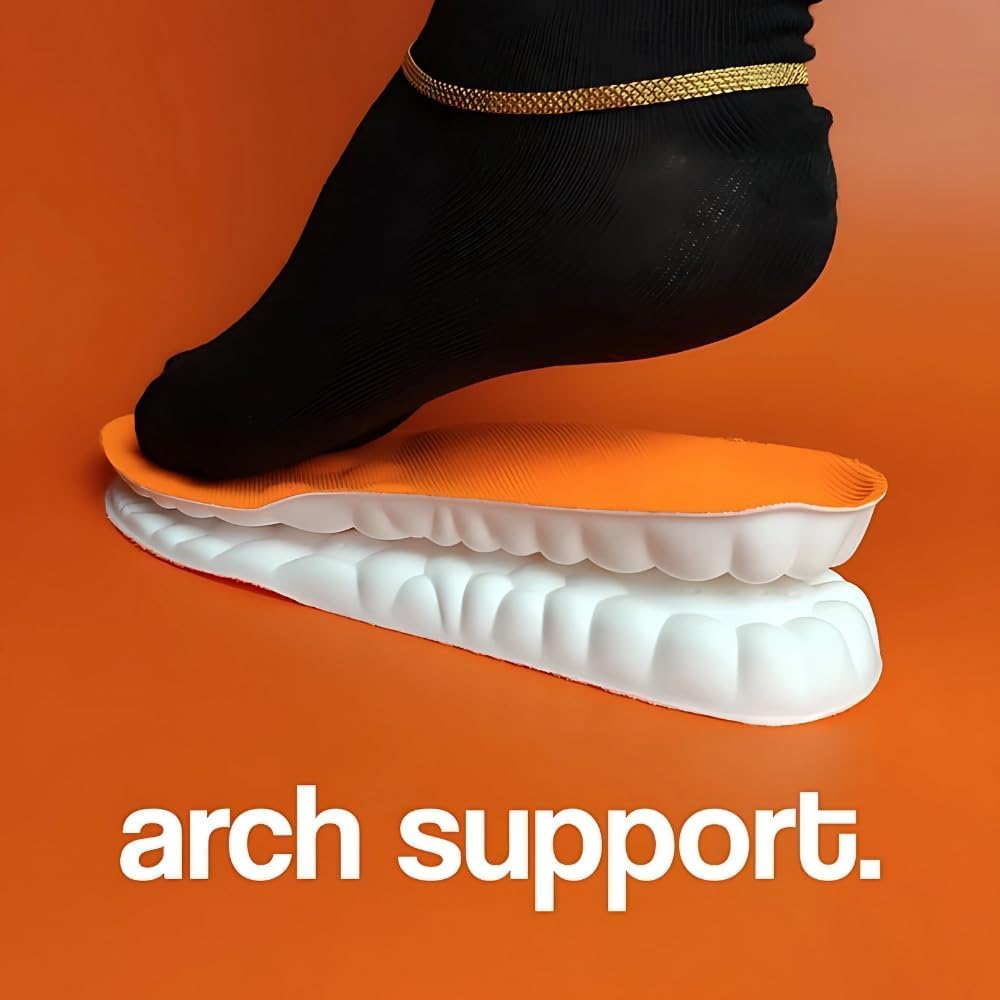 Detalle de la textura 4D popcorn Stepprs que mejora la ventilación y amortiguación