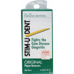 Stim-U-Dent empaque frontal con 300 palillos menta, limpieza interdental cómoda
