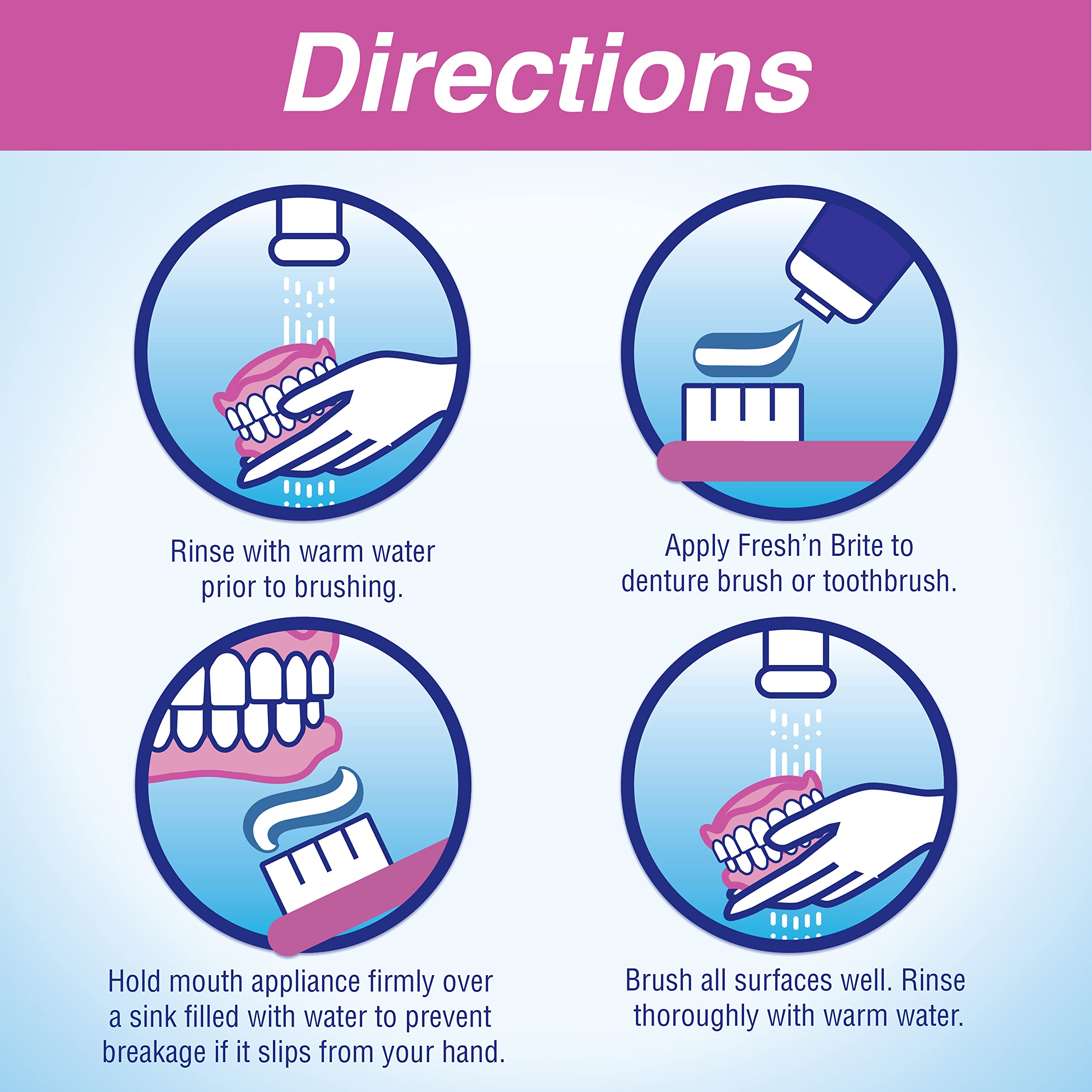 Stim-U-Dent etiqueta con ingredientes e instrucciones que facilita uso seguro y correcto