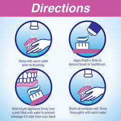 Stim-U-Dent etiqueta con ingredientes e instrucciones que facilita uso seguro y correcto