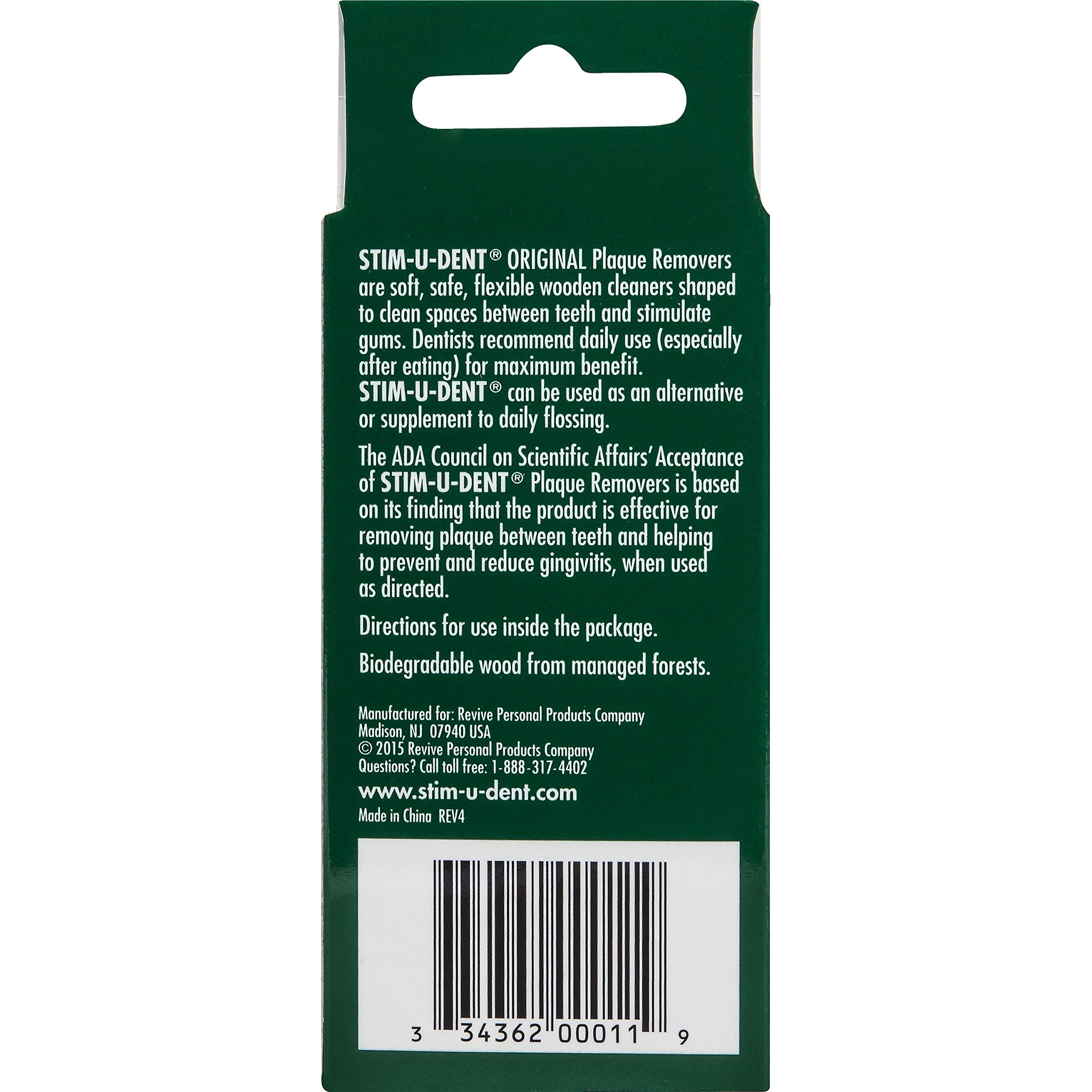 Stim-U-Dent textura de madera y menta, natural y suave para las encías