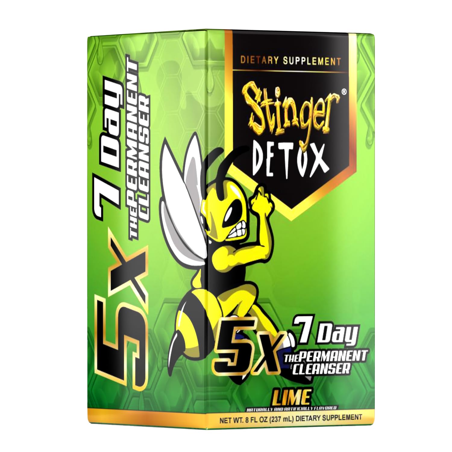 Stinger Detox etiqueta detallada con ingredientes que apoyan respuestas intracelulares