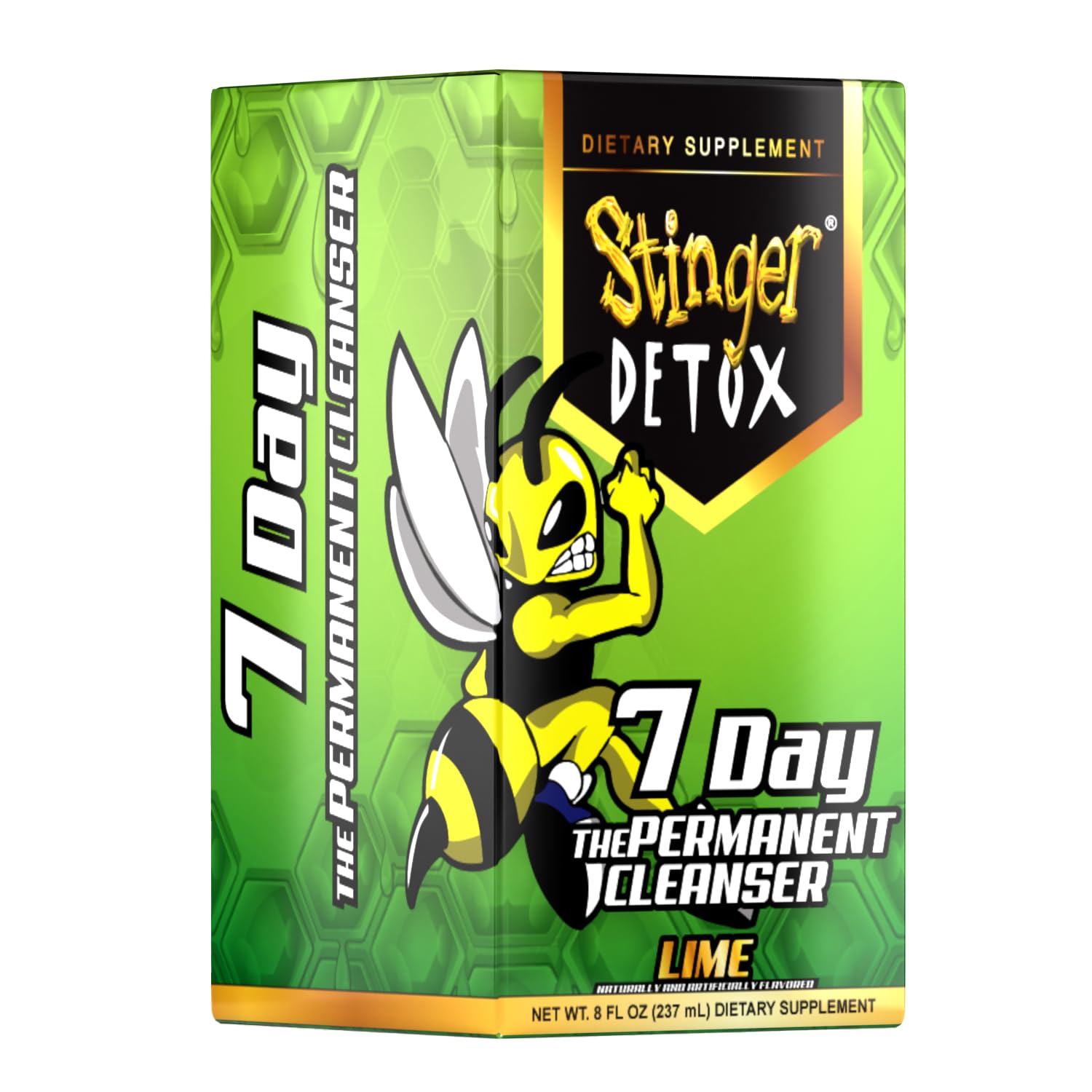 Persona sosteniendo Stinger Detox para uso fácil y rápida hidratación
