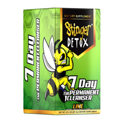 Persona sosteniendo Stinger Detox para uso fácil y rápida hidratación