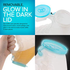 Stock Your Home botella abierta siendo vaciada sin salpicaduras para limpieza segura