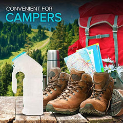 Stock Your Home comparación de tamaño con manos para visualizar capacidad 32 oz