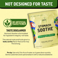 Stomach Soothe escena matutina con el producto integrado en rutina diaria saludable