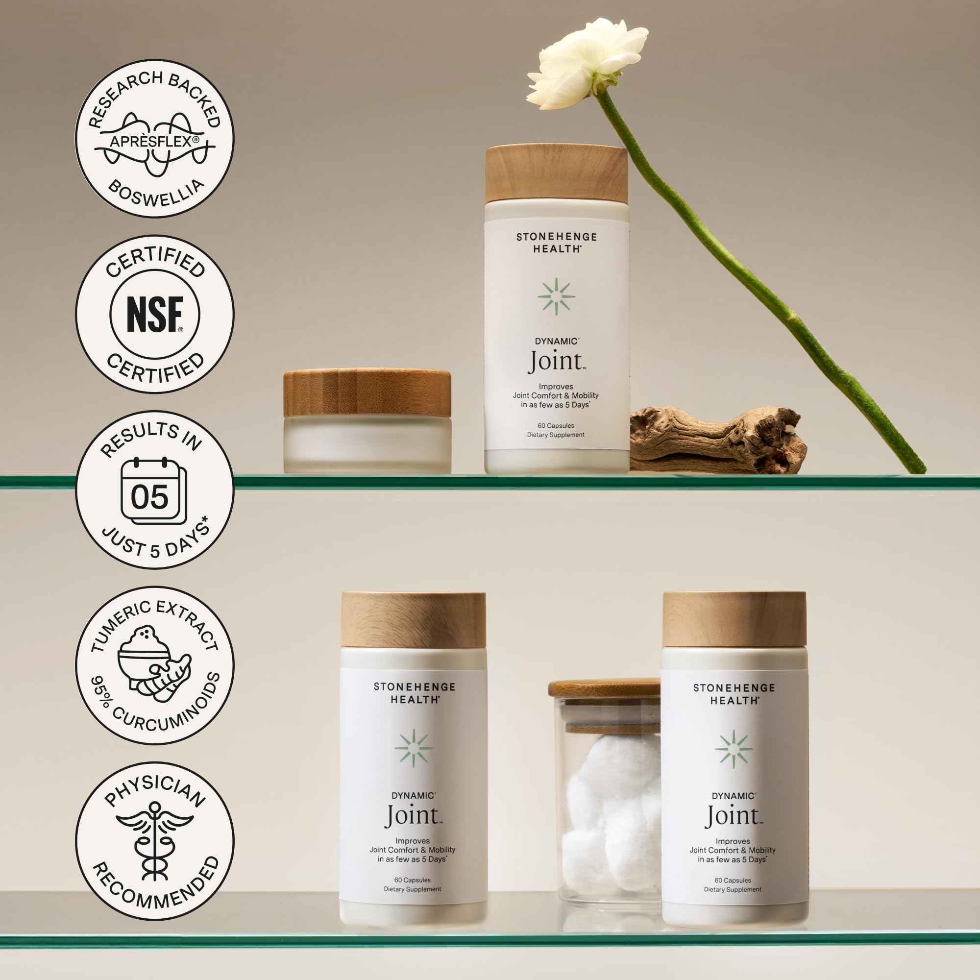 Stonehenge Health frasco envuelto como regalo para cuidado articular
