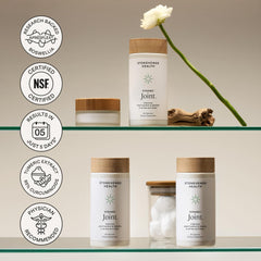 Stonehenge Health frasco envuelto como regalo para cuidado articular