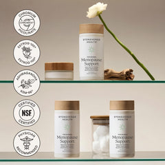 Stonehenge Health producto en escena relajante sugiriendo alivio del estrés