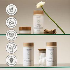 Stonehenge Health etiqueta nutricional enfocada que muestra composición y pureza