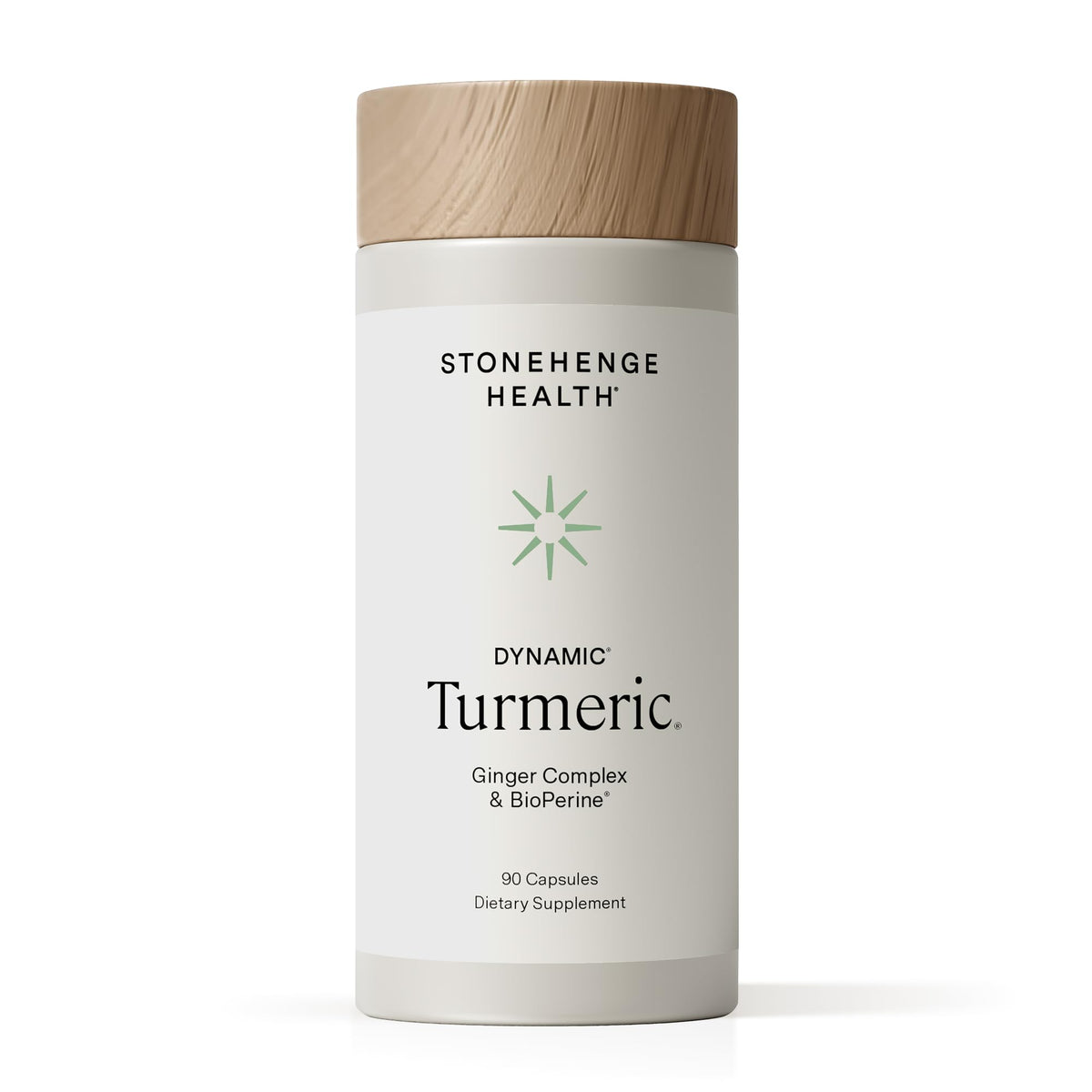 Stonehenge Health frasco delantero mostrando diseño y beneficios