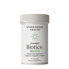 Stonehenge Health vista frontal del envase mostrando beneficio de apoyo femenino