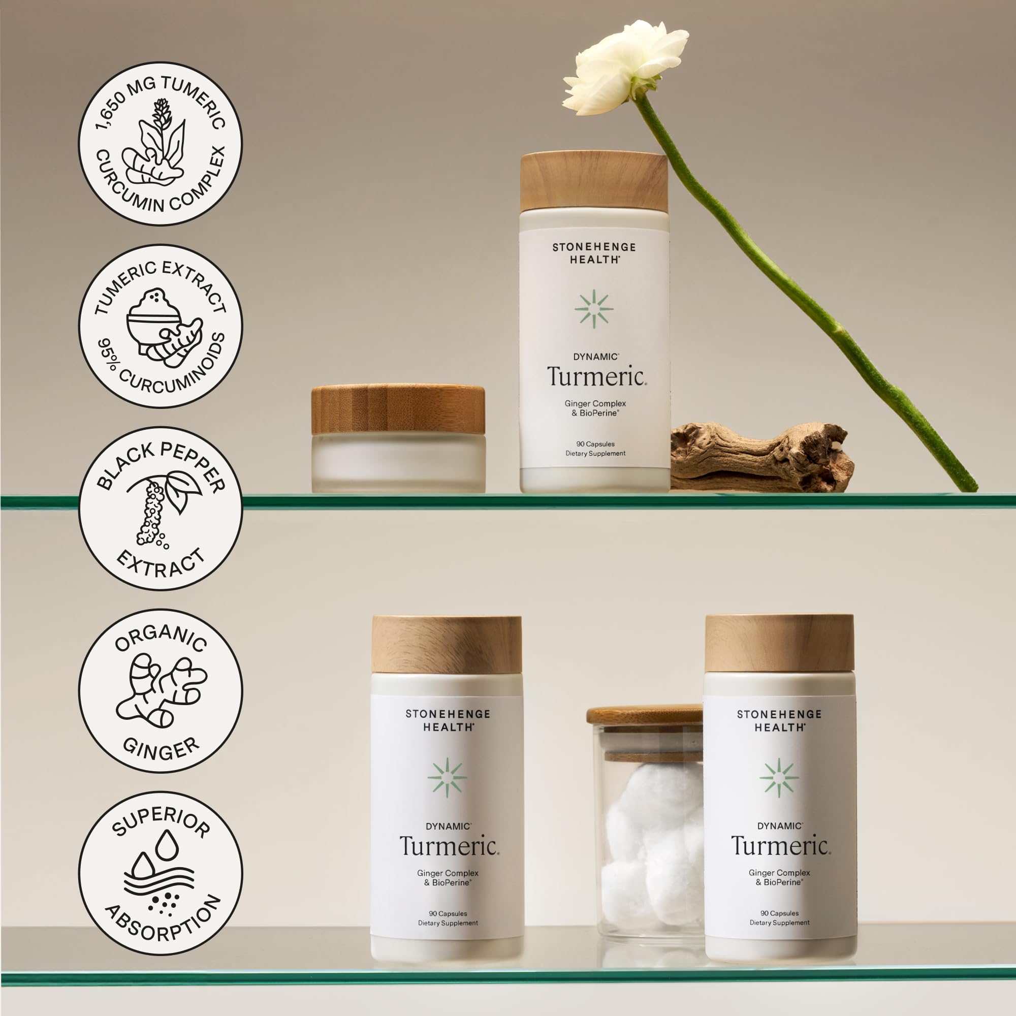 Stonehenge Health cápsulas en uso como parte de rutina diaria