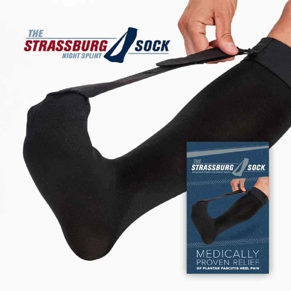 The Strassburg Sock comparación de talla mostrando ajuste adecuado y comodidad