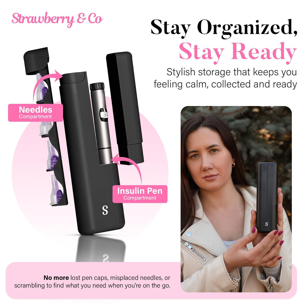 STRAWBERRY & CO dispensador integrado para agujas que evita contactos accidentales
