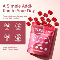 STREBAN gomita en mano lista para consumo práctico y rápido