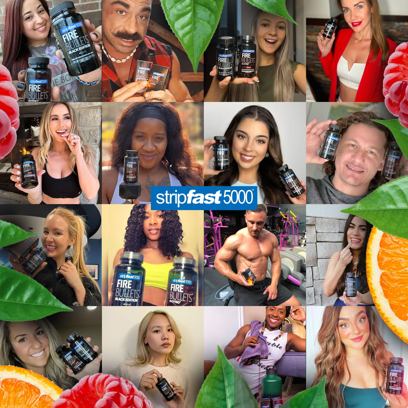 stripfast5000 frasco Fire Bullets en desayuno para estilo de vida activo