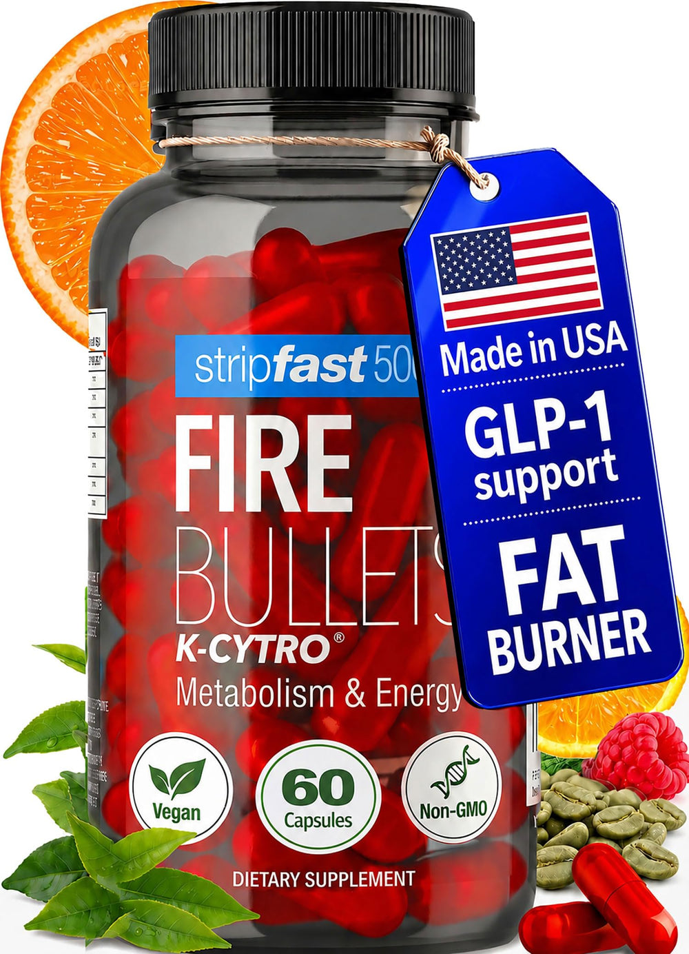 stripfast5000 frasco Fire Bullets frontal mostrando diseño y dosis