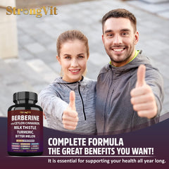 StrongVit etiqueta nutricional legible con la lista completa de ingredientes