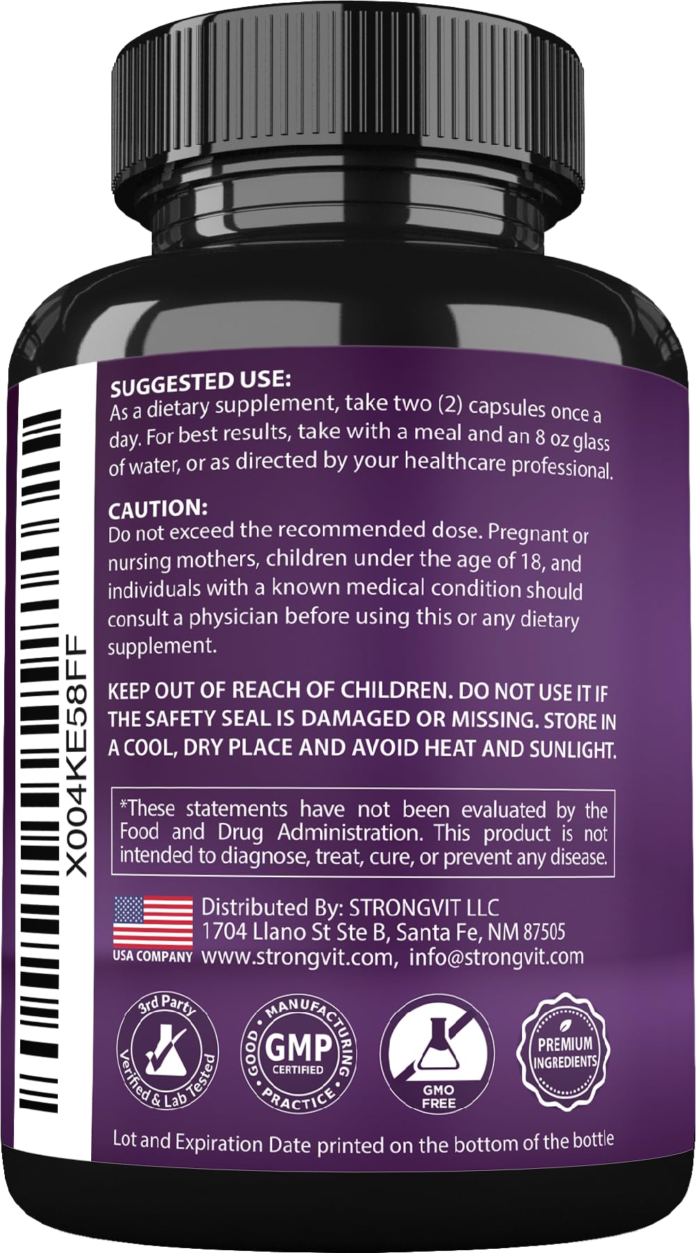 StrongVit ingredientes naturales como té verde y bayas que apoyan perfil antioxidante
