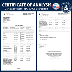 Certificado de laboratorio independiente que valida pureza y potencia StrongVit