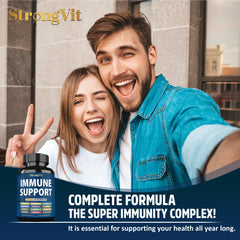 StrongVit cápsula en primer plano que resalta textura y formulación vegana