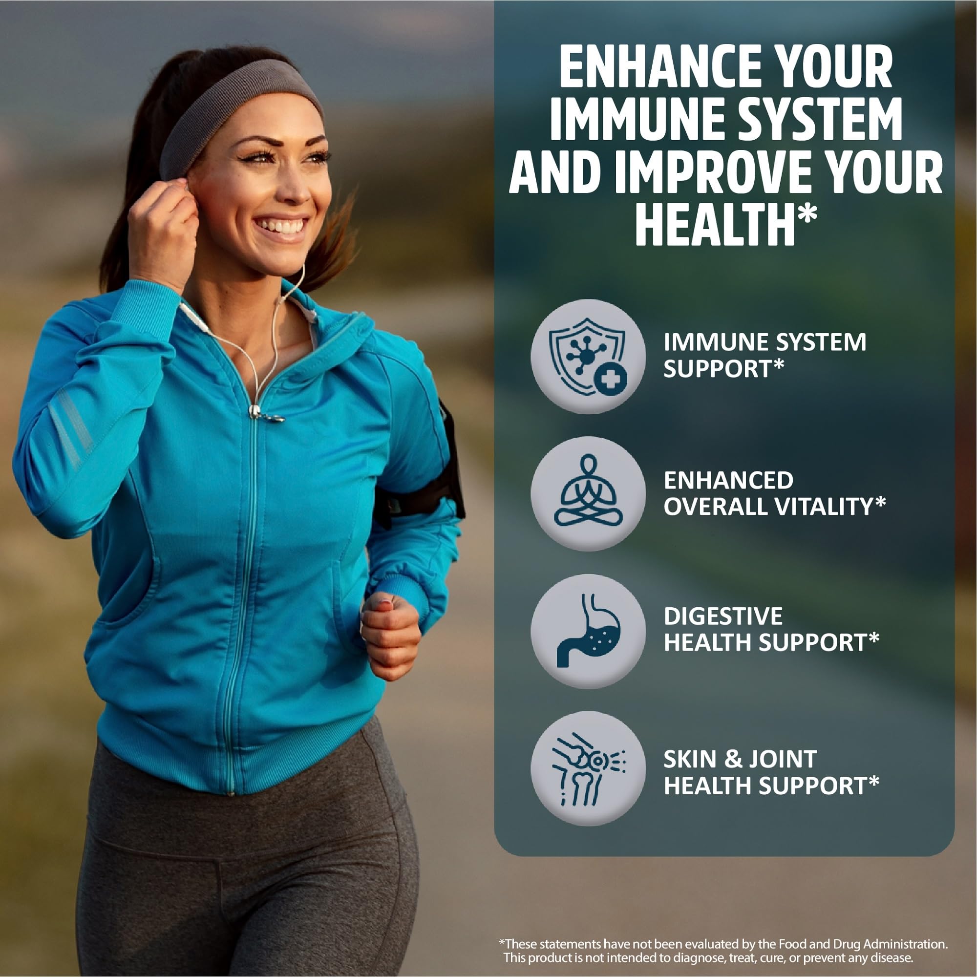 StrongVit polvo de sea moss en cuchara, aspecto natural y mineral