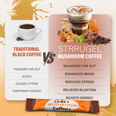 strrugel taza caliente lista, sabor similar al café sin jitters