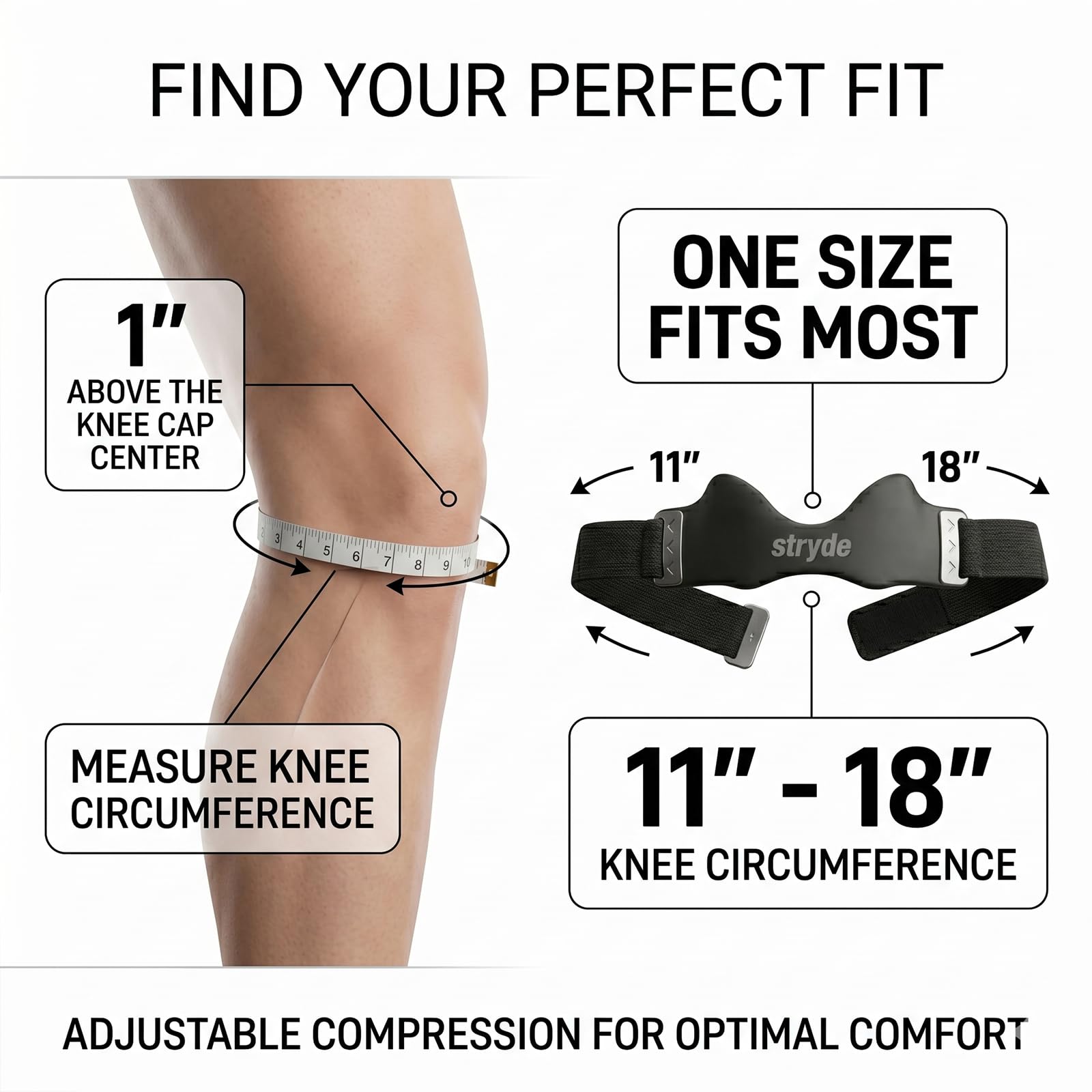 Stryde Strap en gimnasio como elemento discreto y cómodo durante entrenamiento