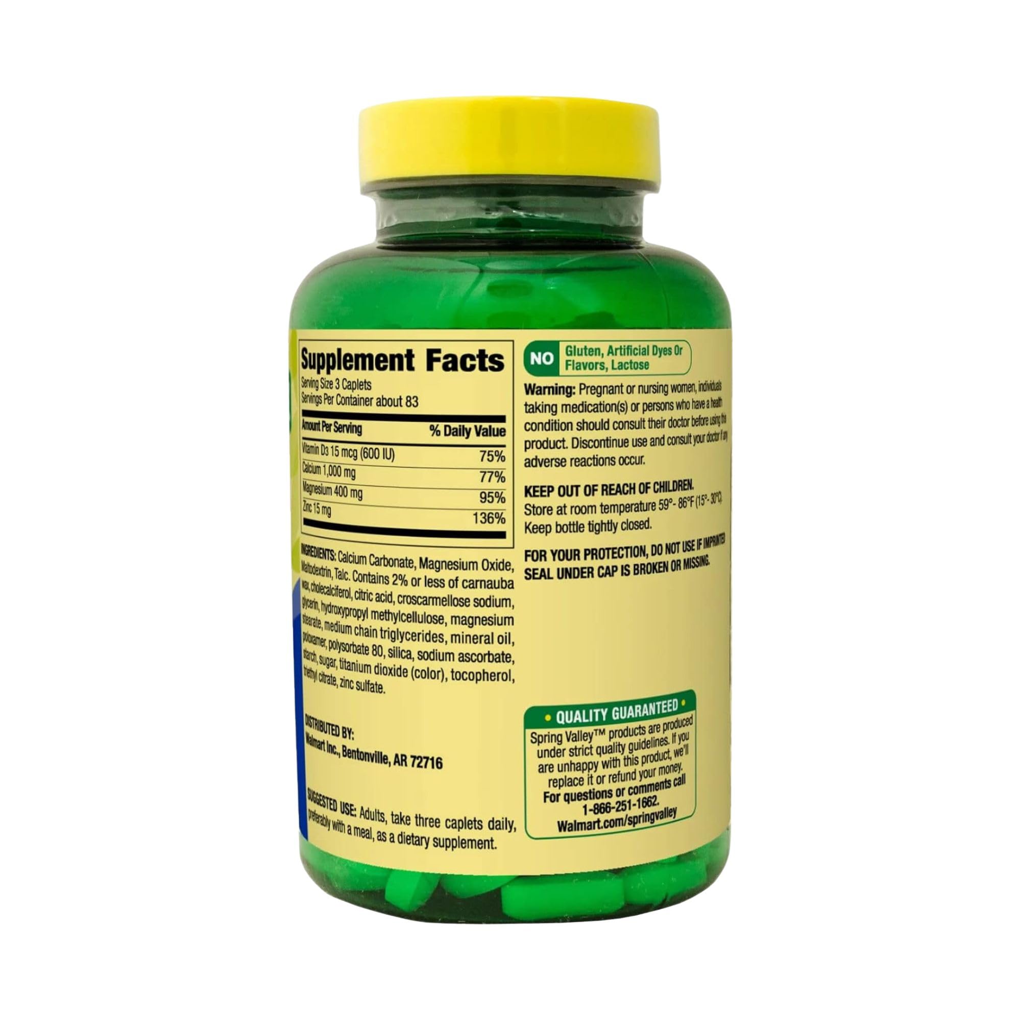 STS Home etiqueta con la lista de ingredientes y dosis por porción