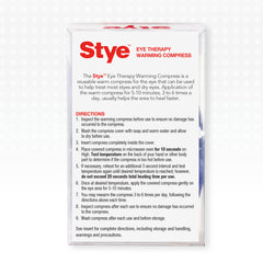 Stye compresa junto a Stye Sterile Lubricant Eye Ointment para rutina complementaria