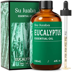 SU JUABA frasco de eucalipto al frente, envase protector y práctico
