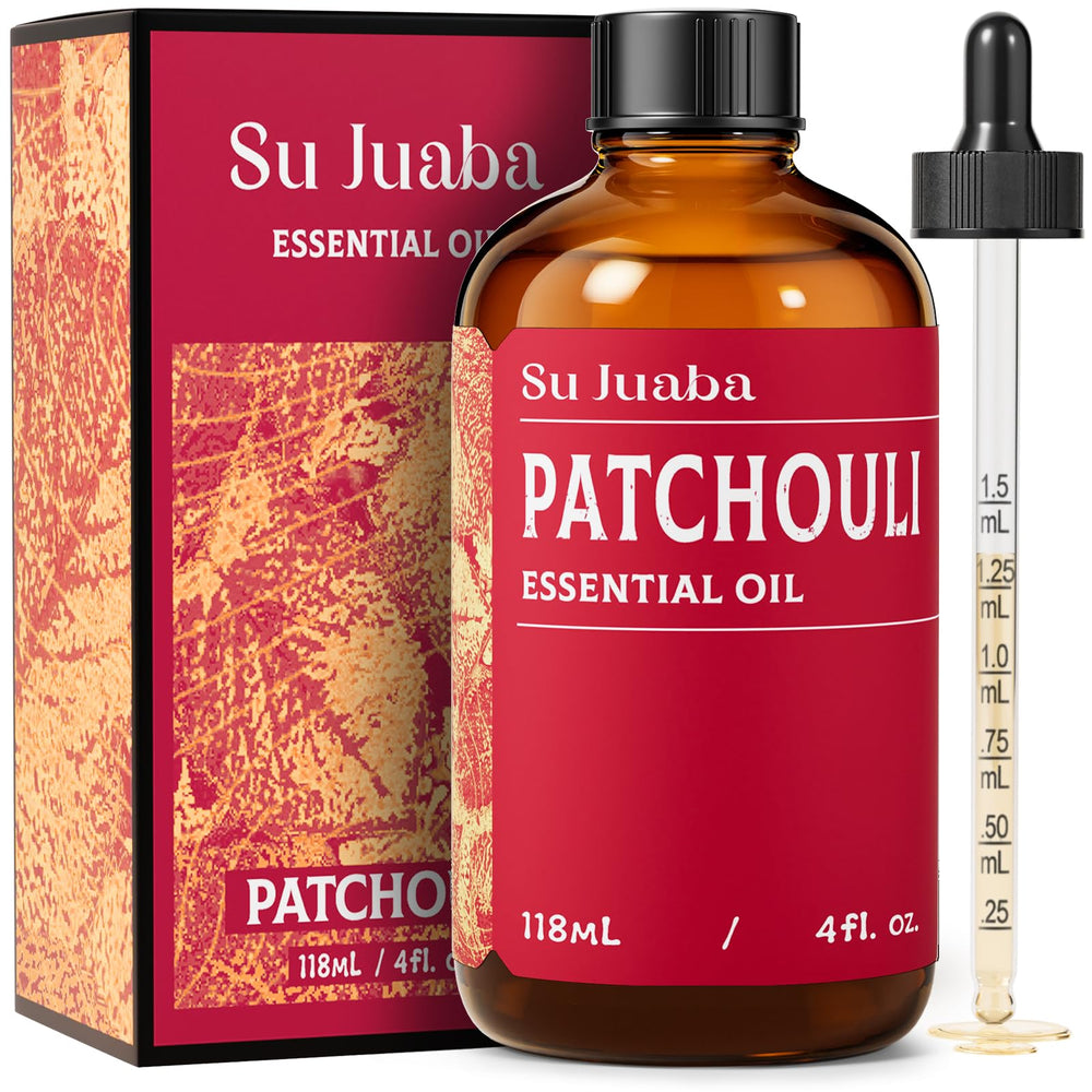 SU JUABA frasco ámbar de pachulí preserva aroma y evita luz