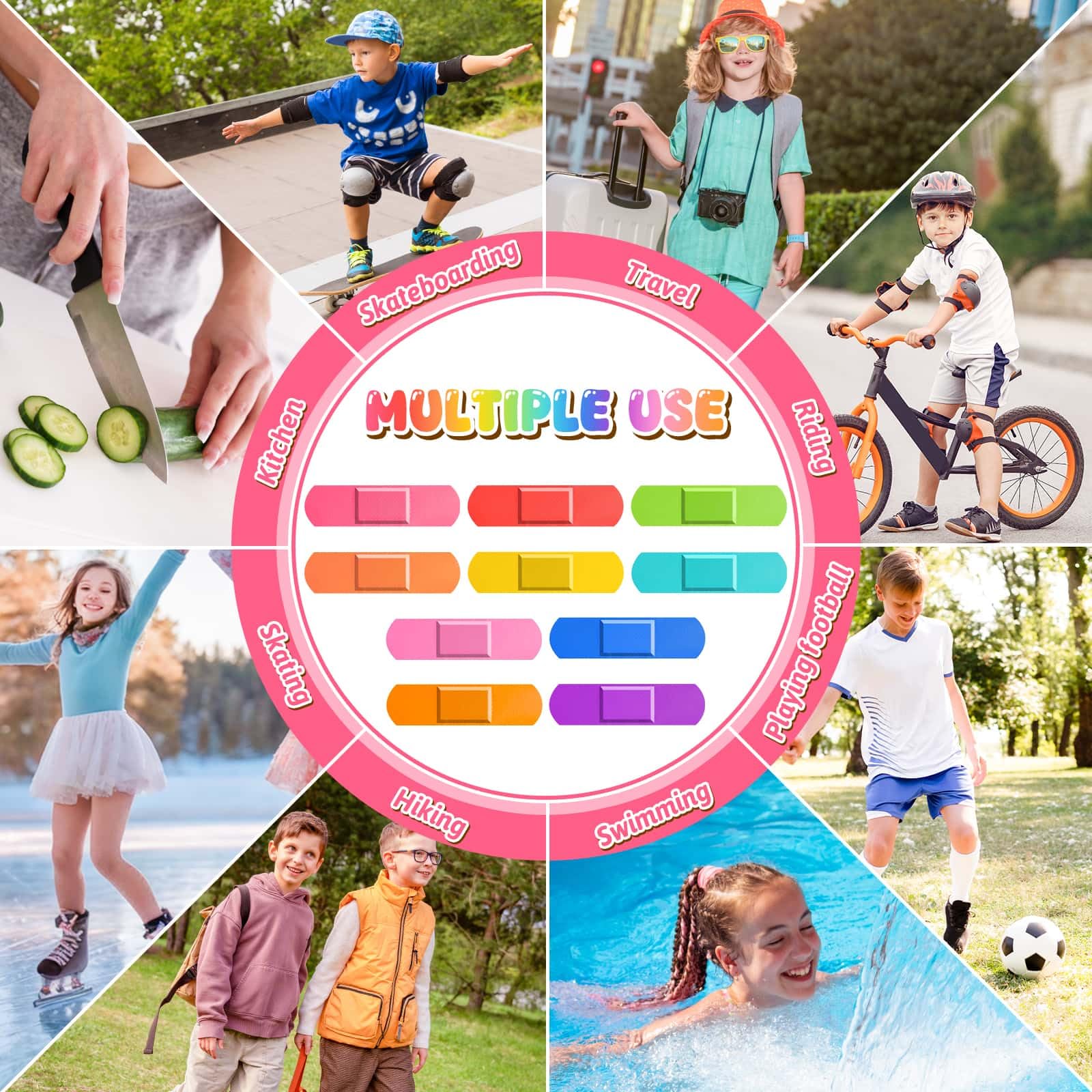 Sublaga entorno infantil con apósitos listos para uso en actividades y juegos