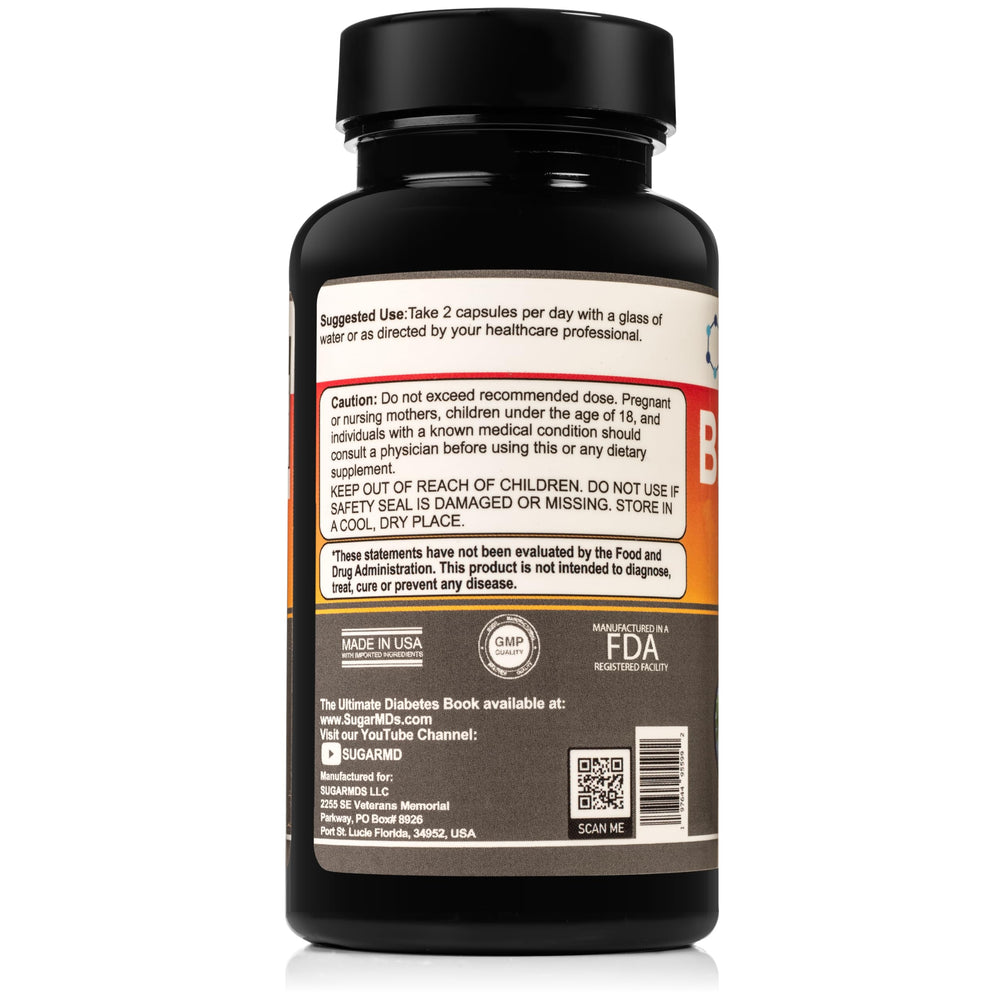 SugarMD etiqueta detalle con lista de ingredientes y beneficios visibles