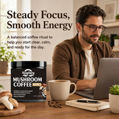 Suiyilary taza preparada que sugiere energía suave y sabor agradable