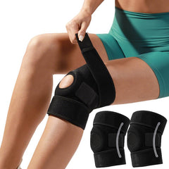 SUJAYU rodillera pack frontal mostrando diseño y cierre, soporte estable