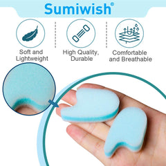 Sumiwish separador colocado entre dedos reduciendo fricción y presión