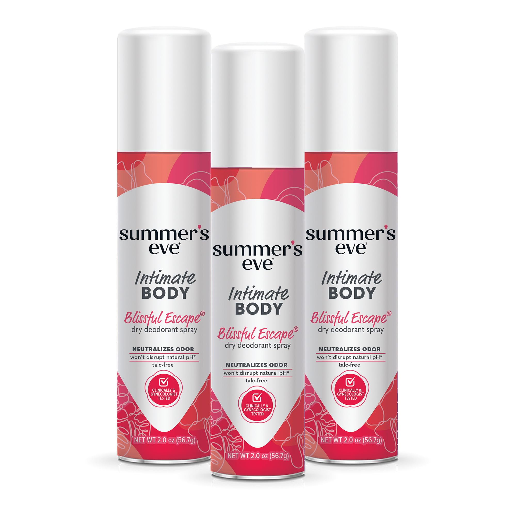 Summer's Eve frasco frontal mostrando diseño y beneficio refrescante