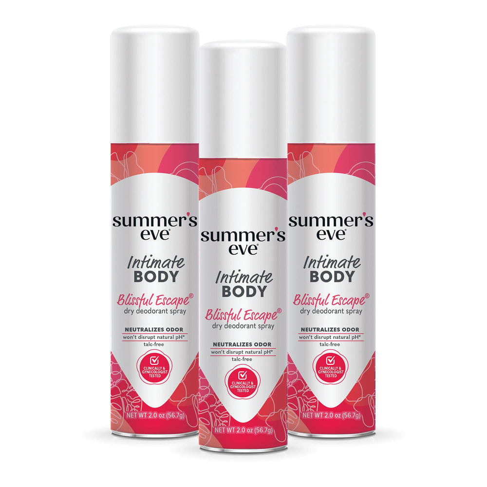 Summer's Eve frasco frontal mostrando diseño y beneficio refrescante