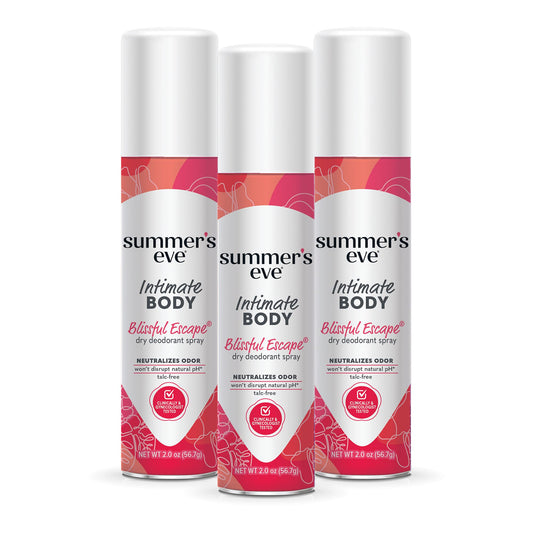 Summer's Eve frasco frontal mostrando diseño y beneficio refrescante