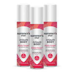 Summer's Eve frasco frontal mostrando diseño y beneficio refrescante