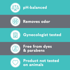 Botella Summer's Eve 354 ml comparada con mano para escala, uso diario práctico