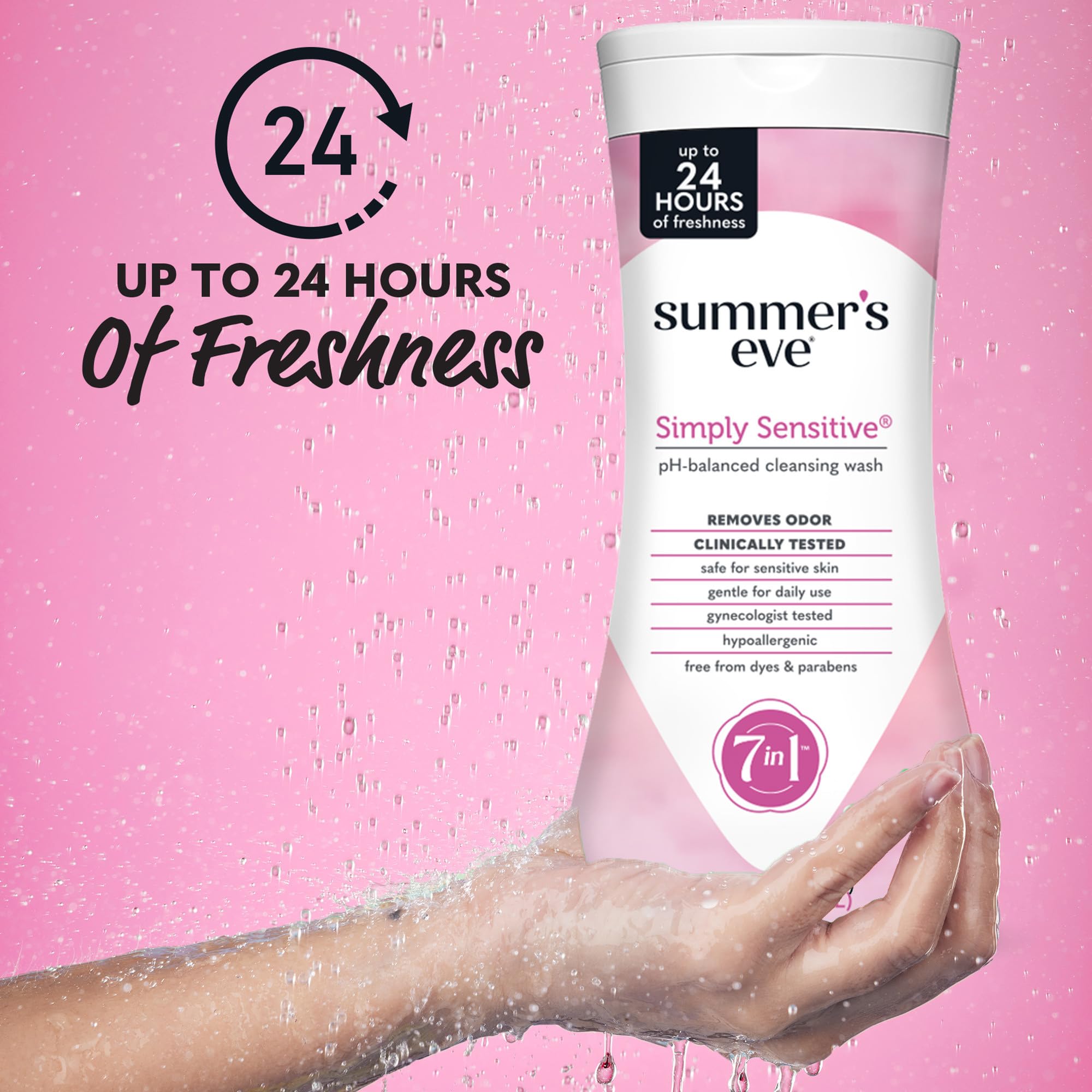 Summer's Eve textura del gel micelar en gota, limpieza suave y ligera