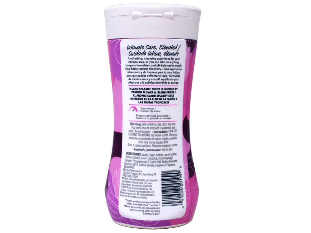 Summer's Eve gel en uso en la ducha para limpieza íntima diaria