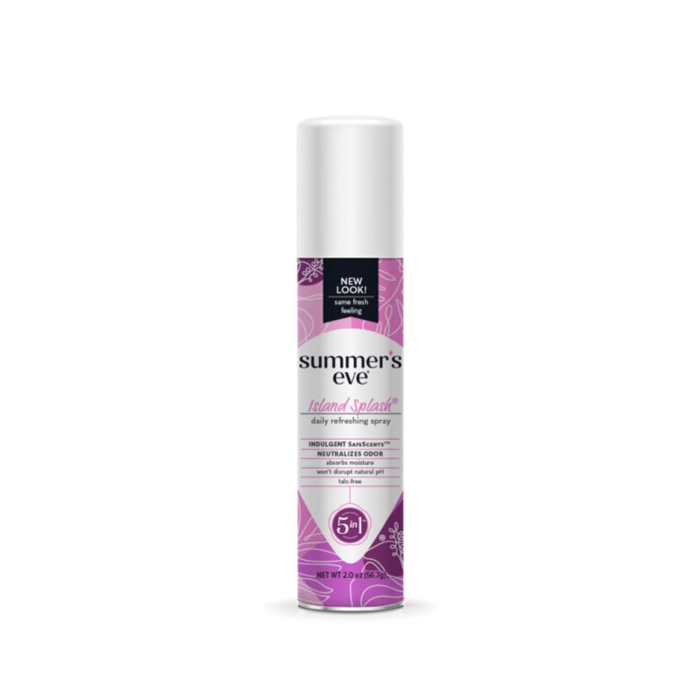 Summer's Eve gota de producto y textura que muestra limpieza suave