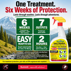 Summit Green Armor uso en campamento para mayor protección outdoors