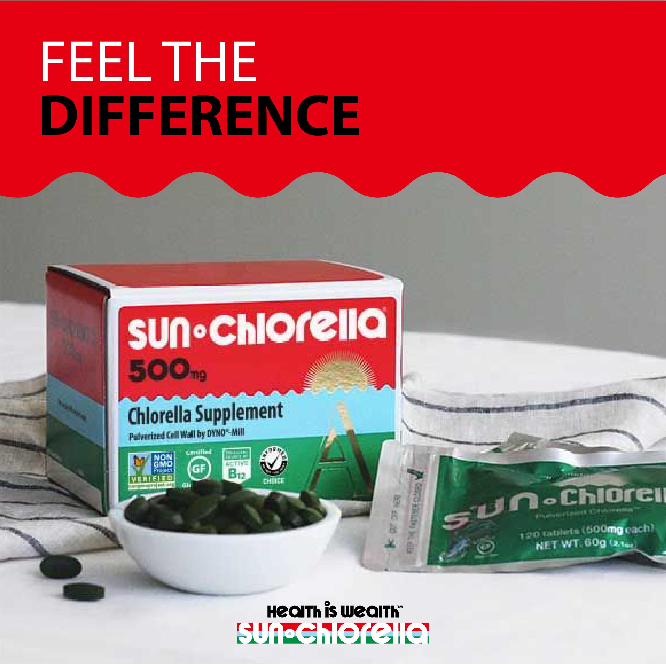 Sun Chlorella proceso mecánico sin químicos preservando nutrientes
